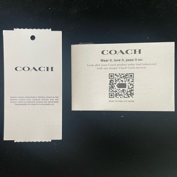 Coach Signature Wristlet in Brown and Red - Picture 8 of 9